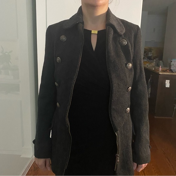 Grey button down jacket size S - Picture 8 of 8